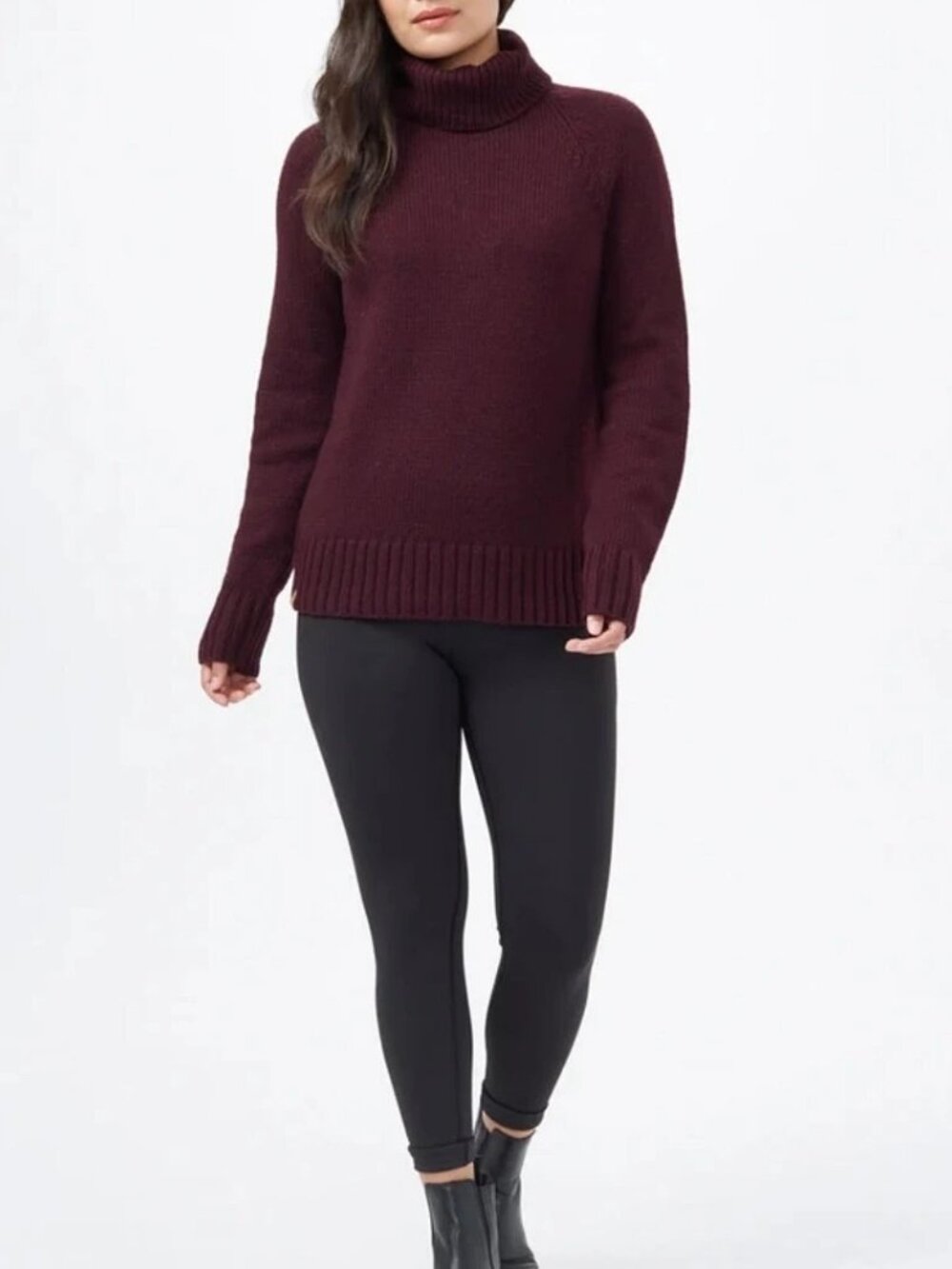 TENTREE women's wool and cotton turtleneck sweater size Small